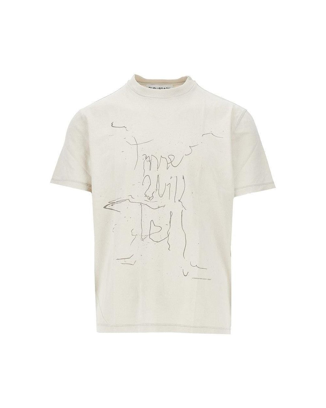Our Legacy White 'Box' Short-Sleeved T-Shirt for men