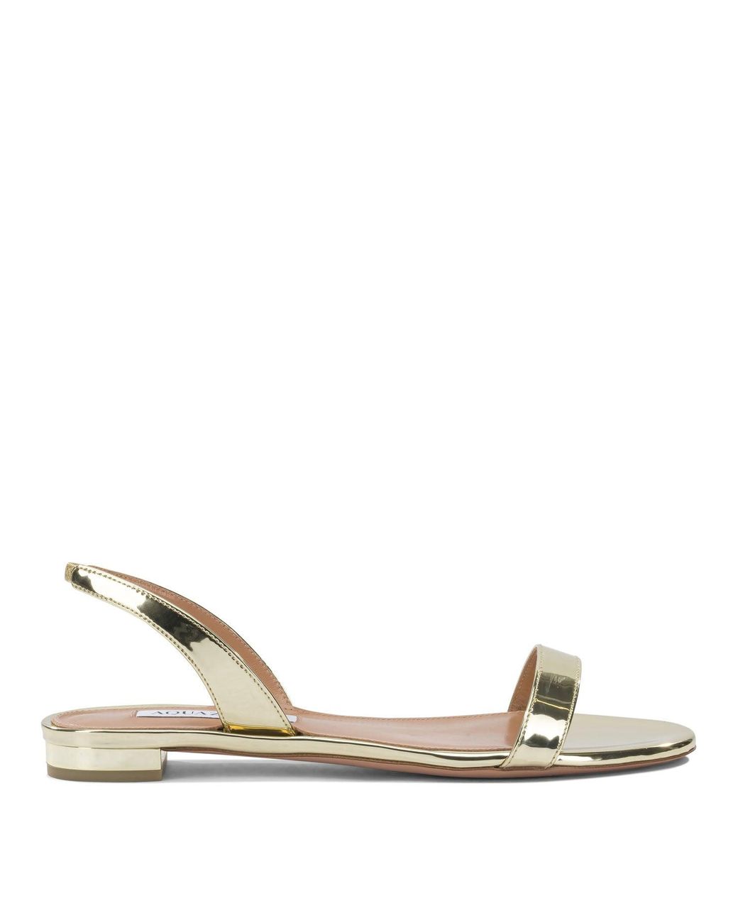 Aquazzura Natural "So Nude Flat" Low Sandals