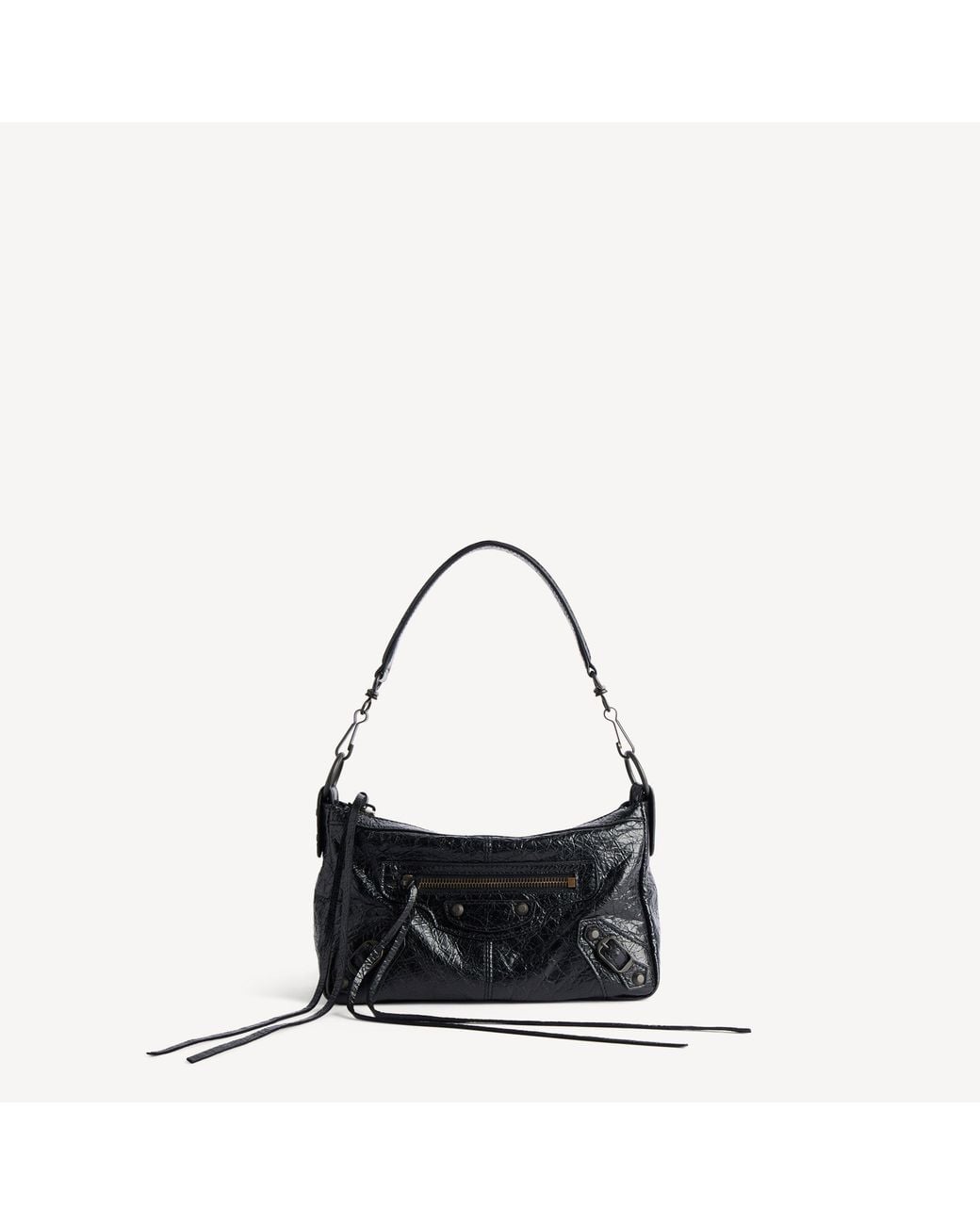 Balenciaga Black "Le City Moto" Small Shoulder Bag