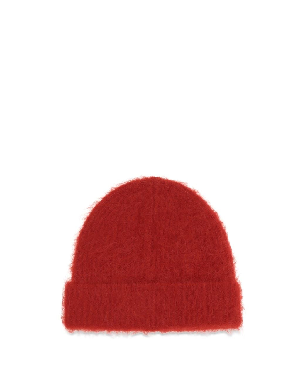 Séfr Red Fuzzy Alpaca-Blend Beanie