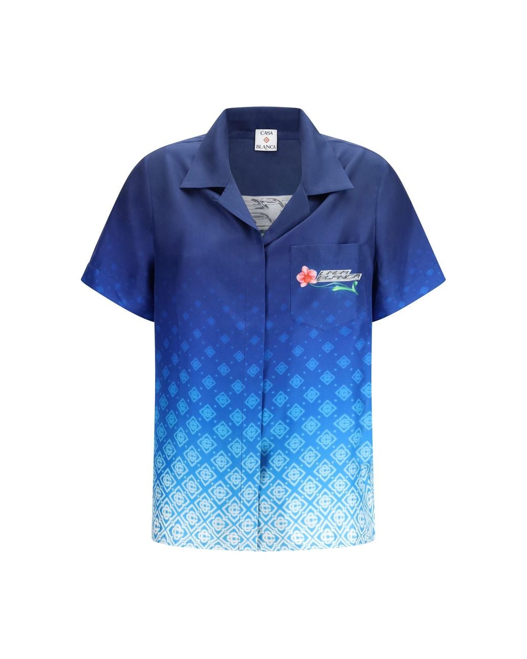 Casablanca Blue Orchid Logo Shirt