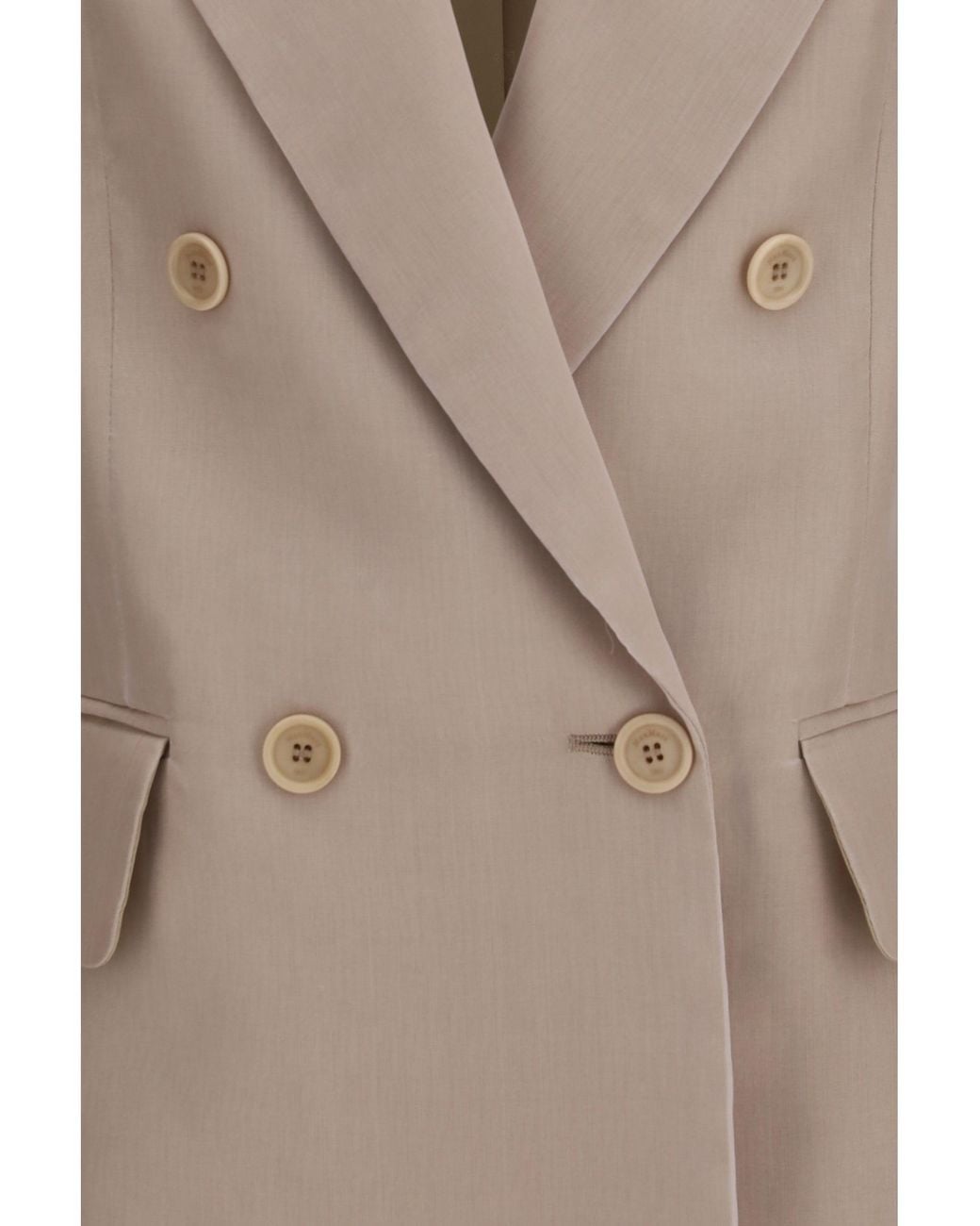 Max Mara Natural Feltro Silk Blazer