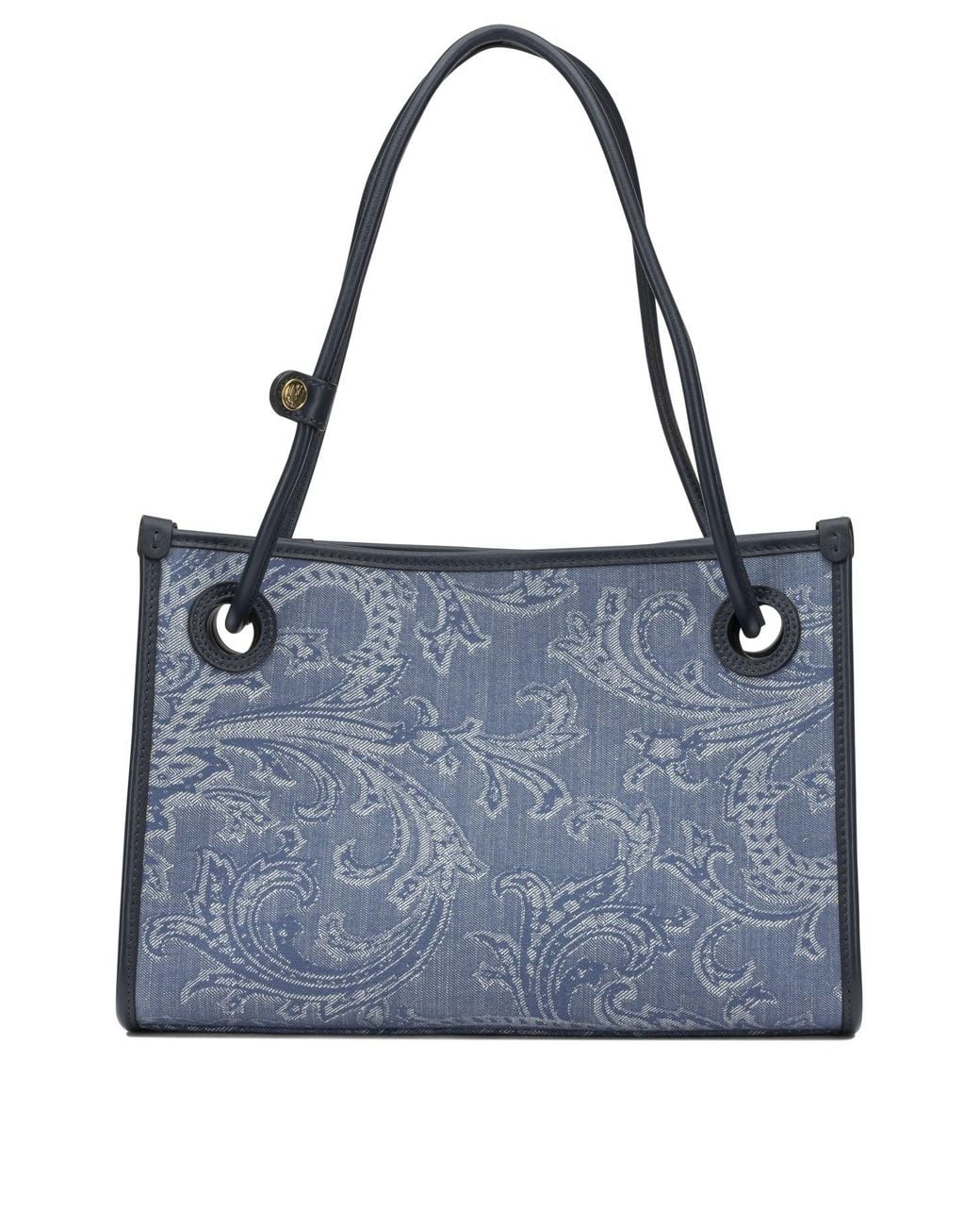 Etro Blue "Shopping Eyes" Medium Shoulder Bag