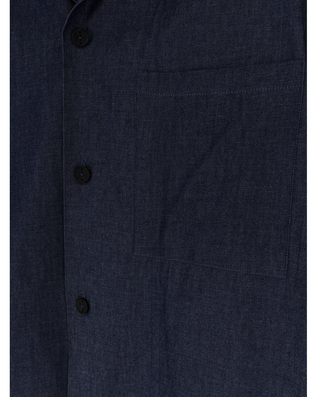 Hevò Blue Denim Shirt for men