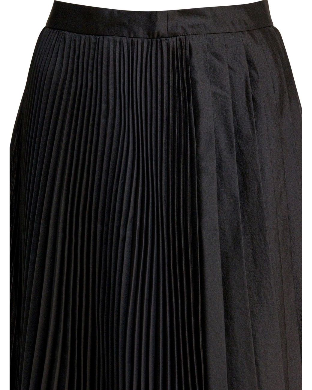 Sandbeige Black Polyester Skirt