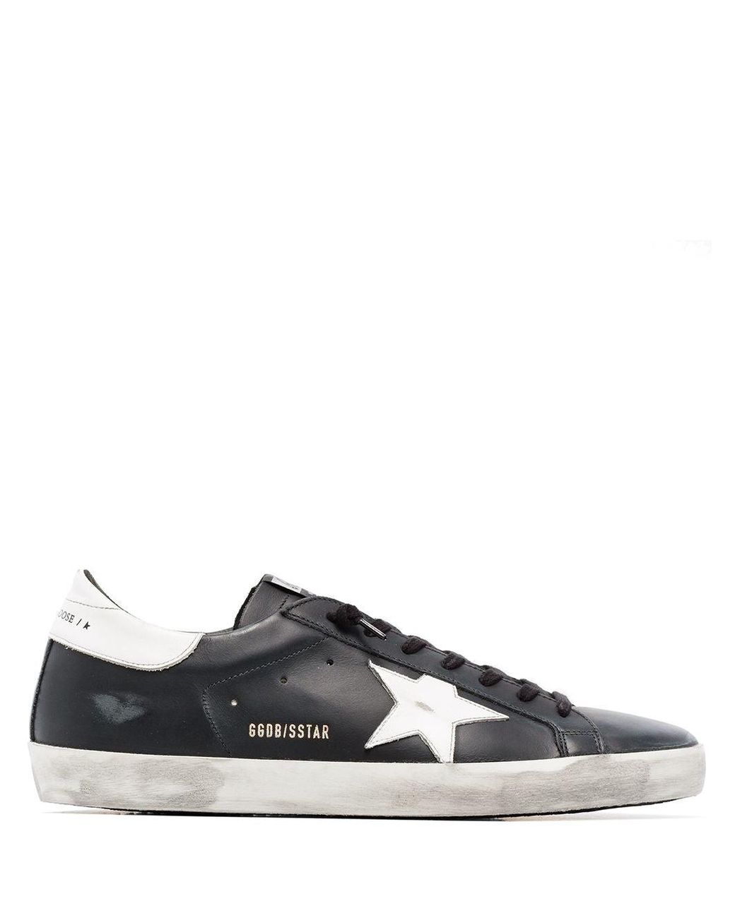 Golden Goose Deluxe Brand Black Super Star Sneakers for men