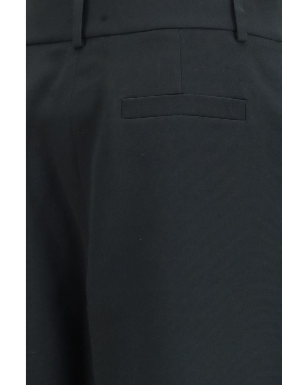 Giorgio Armani Black High-Waisted Wide-Leg Tailored Pants