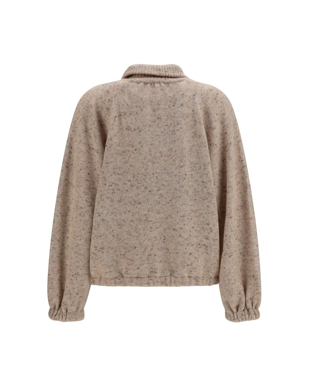 Fabiana Filippi Natural Oversized Bouclé Yarn Bomber Jacket