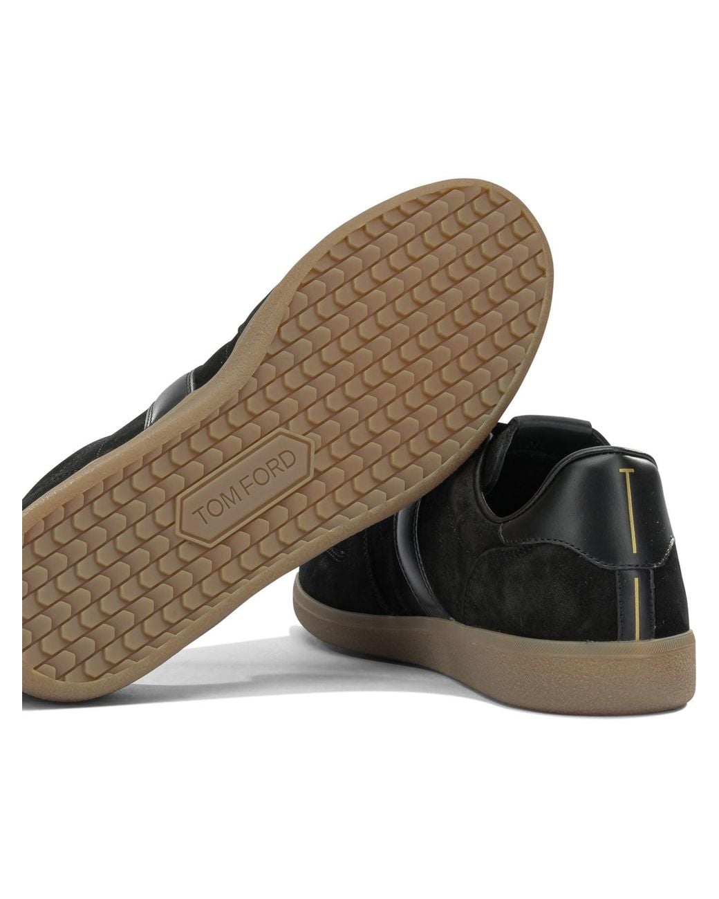 Tom Ford Black "Archer" Low Top Sneakers for men