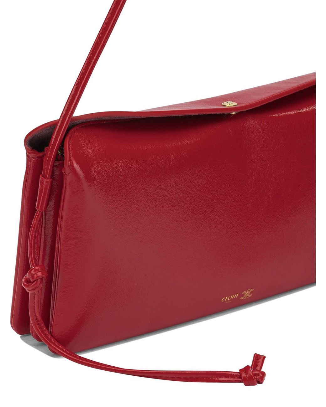 Céline Red Shoulder Bag