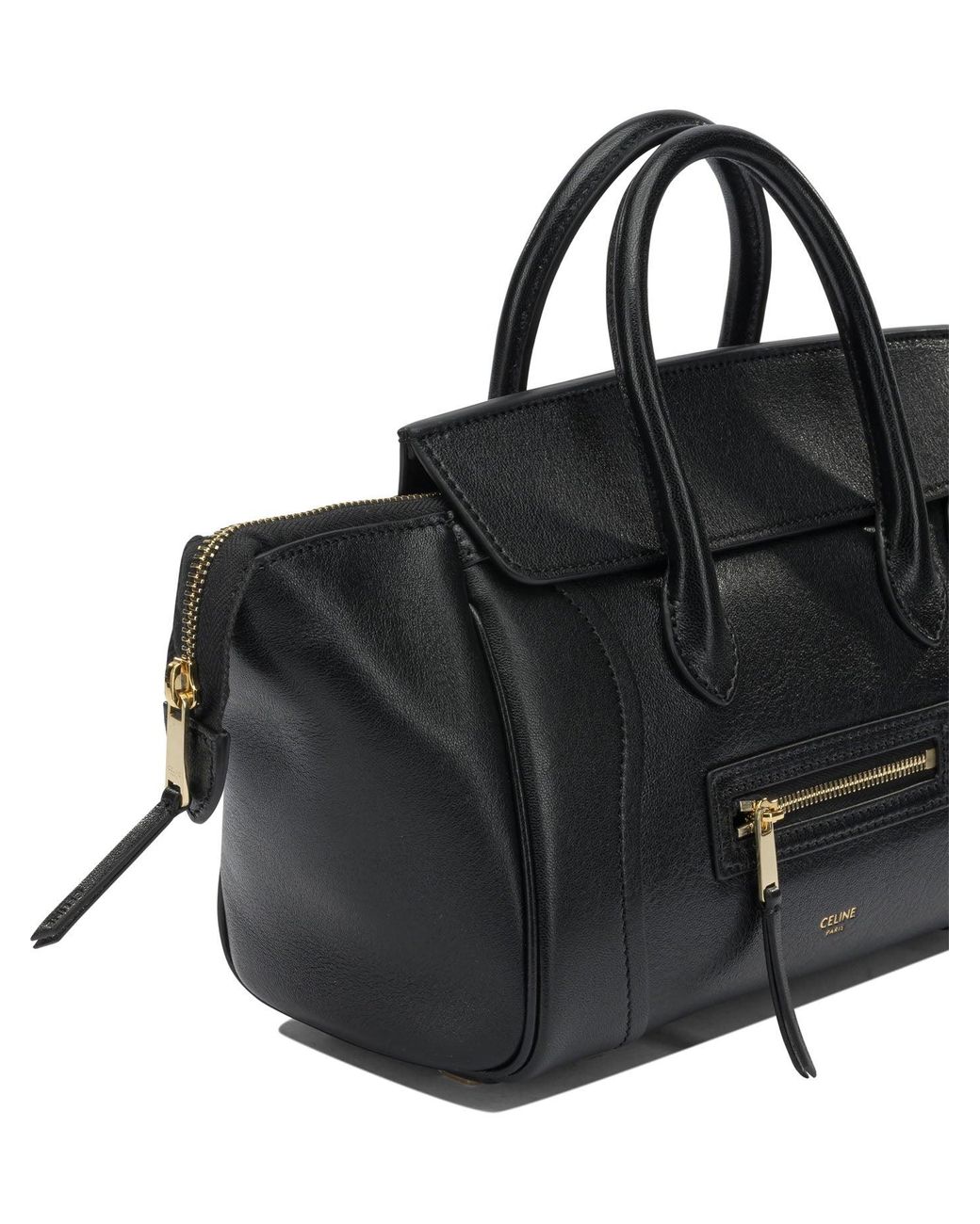 Céline Black "Luggage" Small Handbag