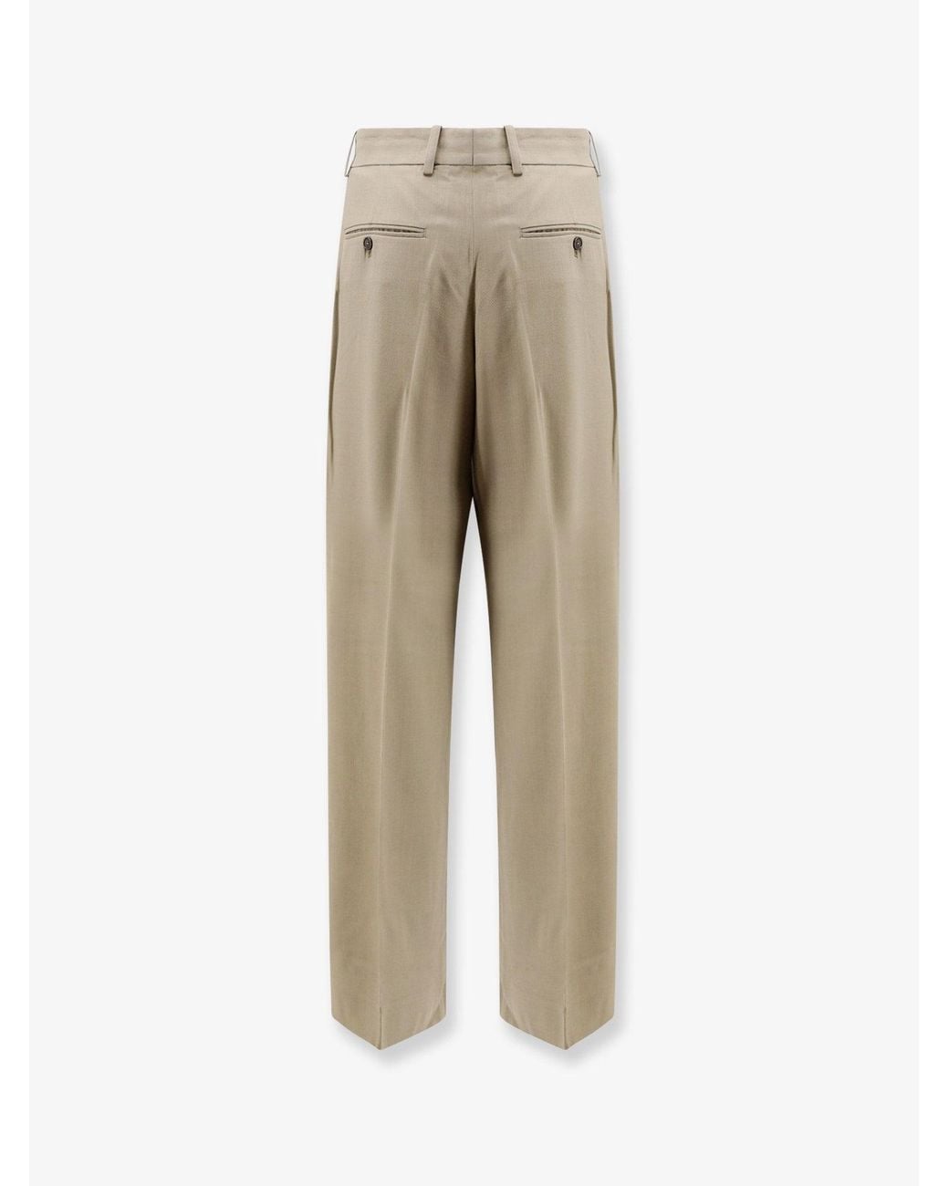 Totême Natural Viscose And Wool Trousers