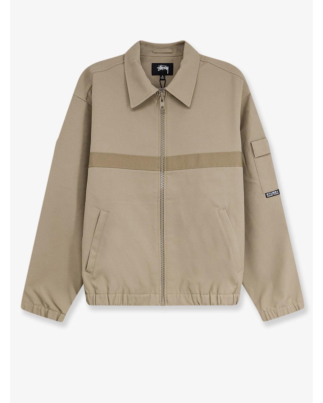 Stussy Natural Mechanic Jacket With Grosgrain Band for men