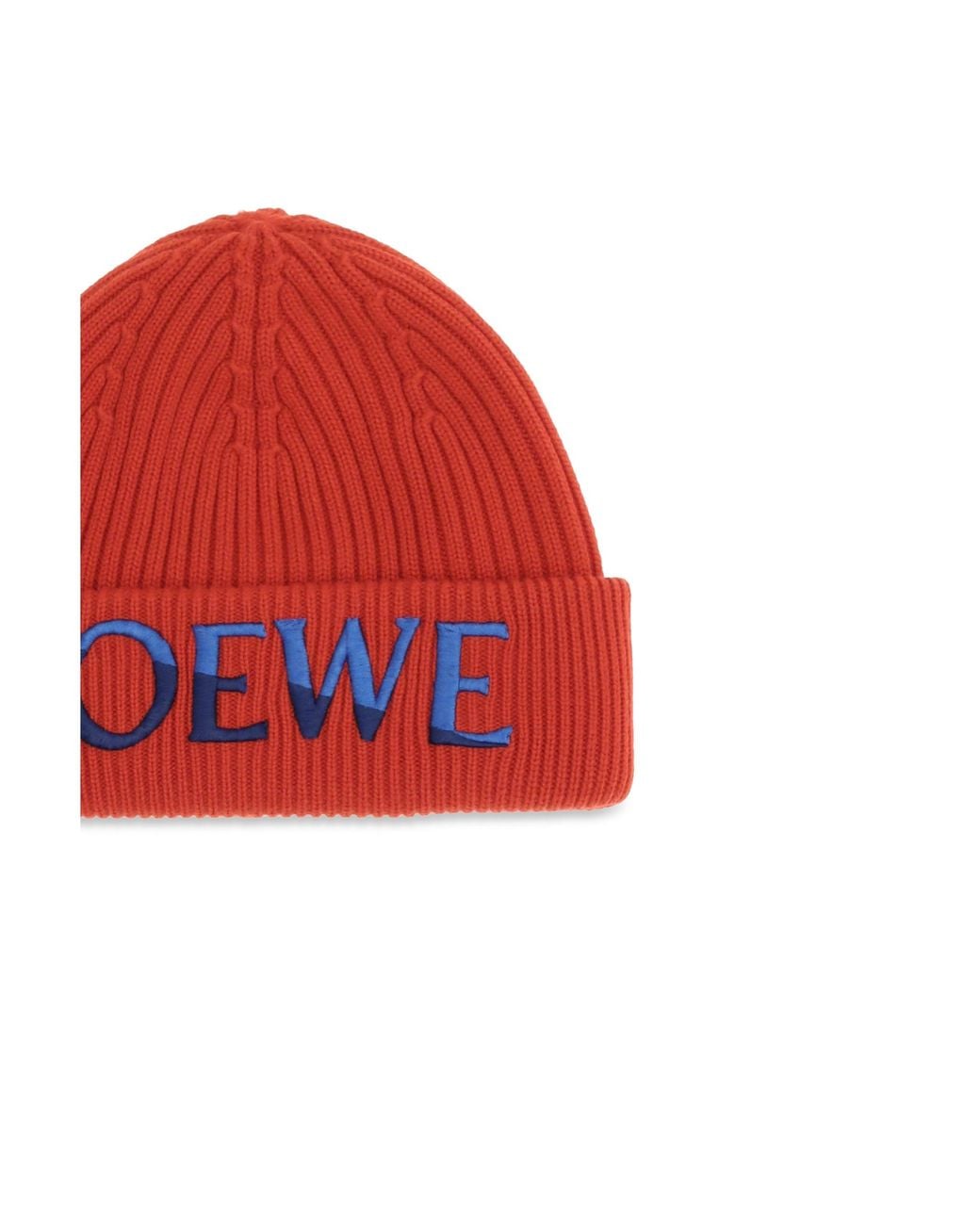 Loewe Red Wool Beanie
