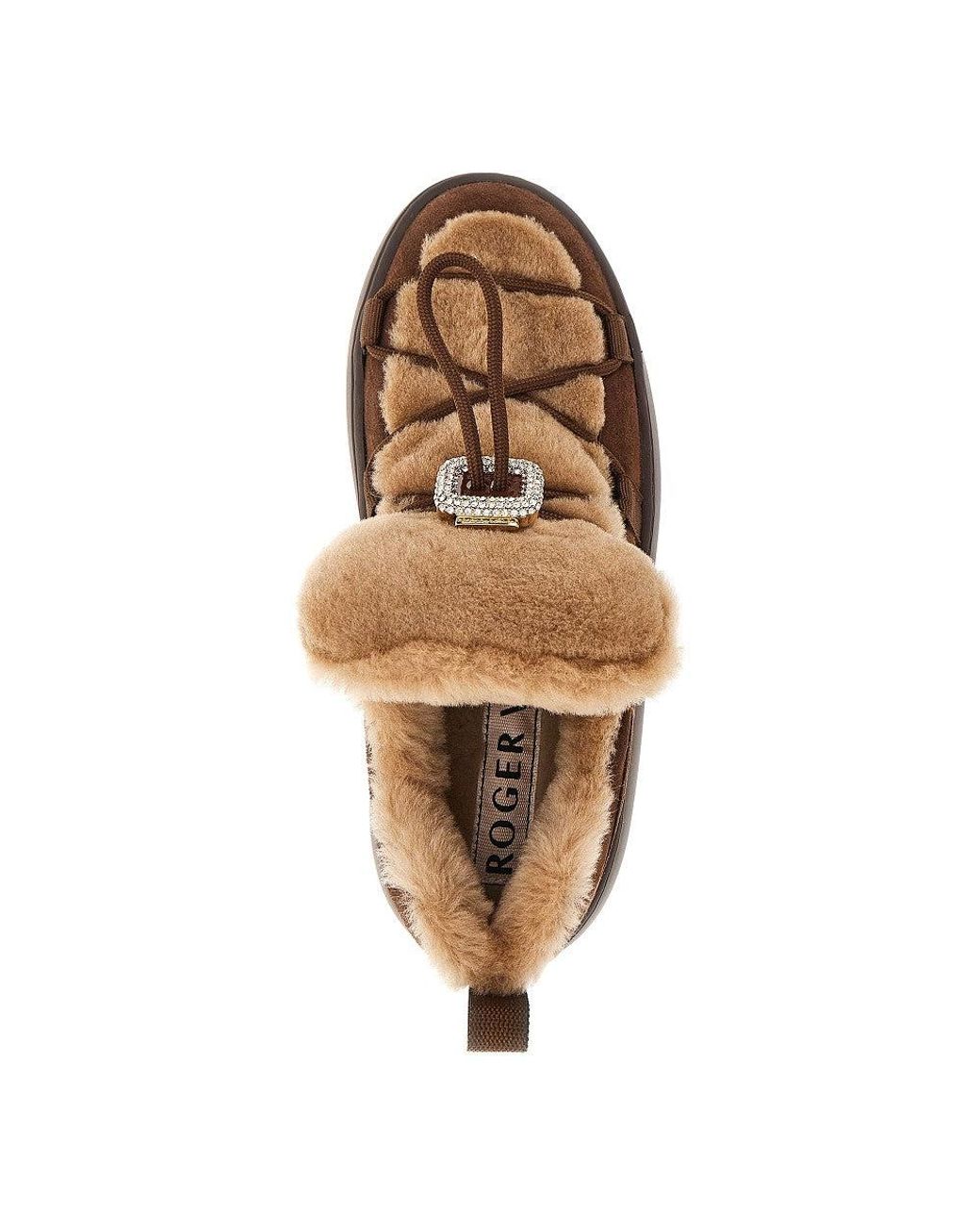 Roger Vivier Brown Viv' Up Snow Sneakers