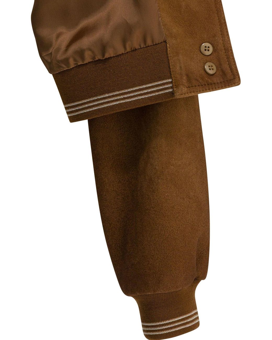 Miu Miu Brown Suede Leather Bomber Jacket