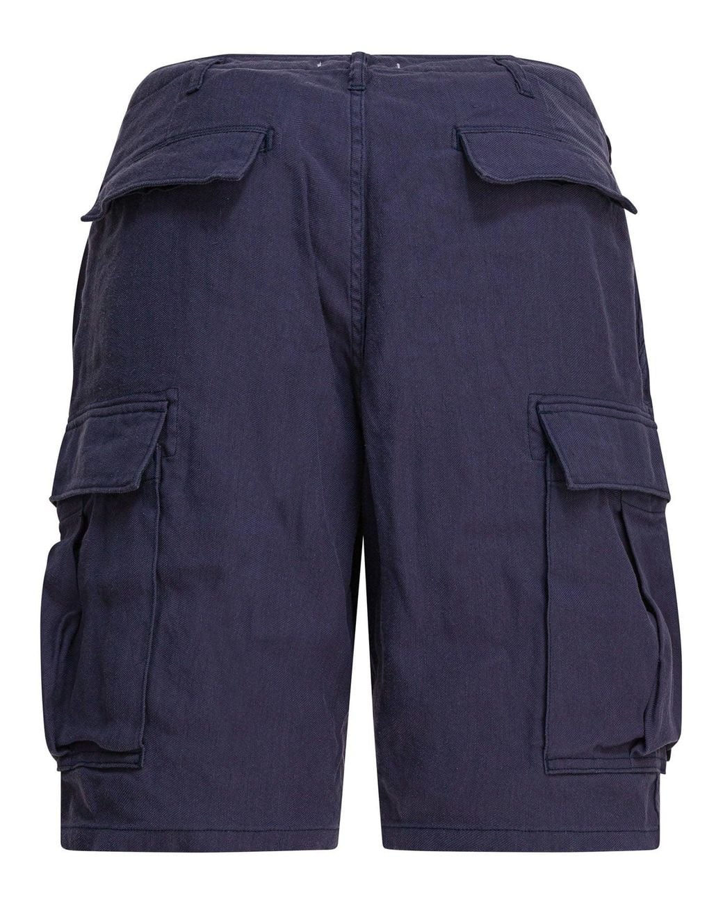 Nonnative Blue Linen Cargo Shorts for men