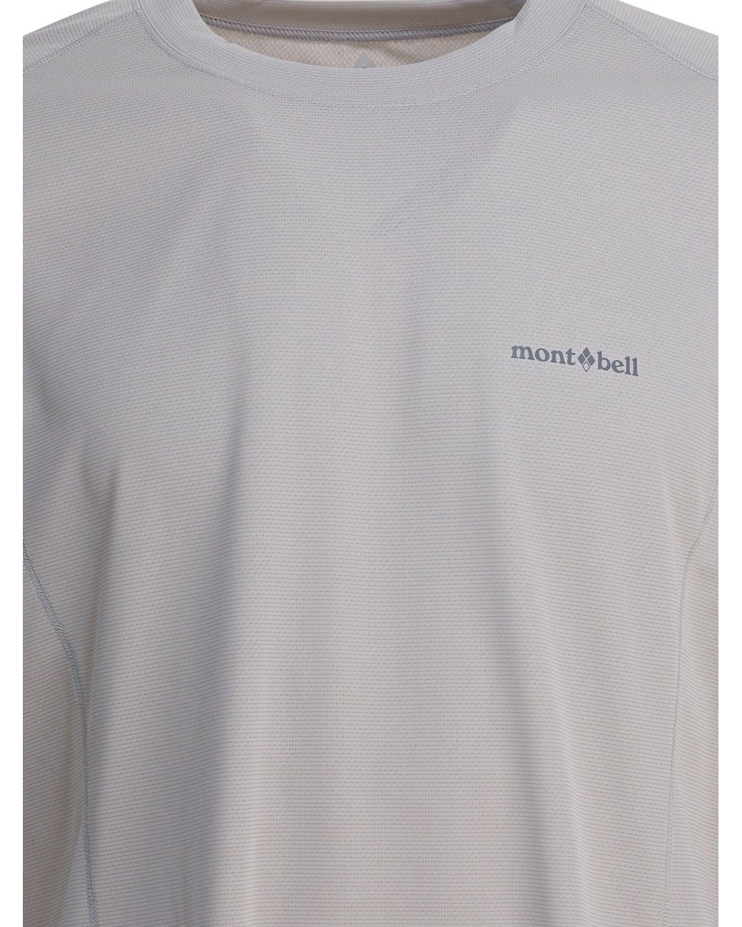 Montbell Gray T-shirts Grey for men