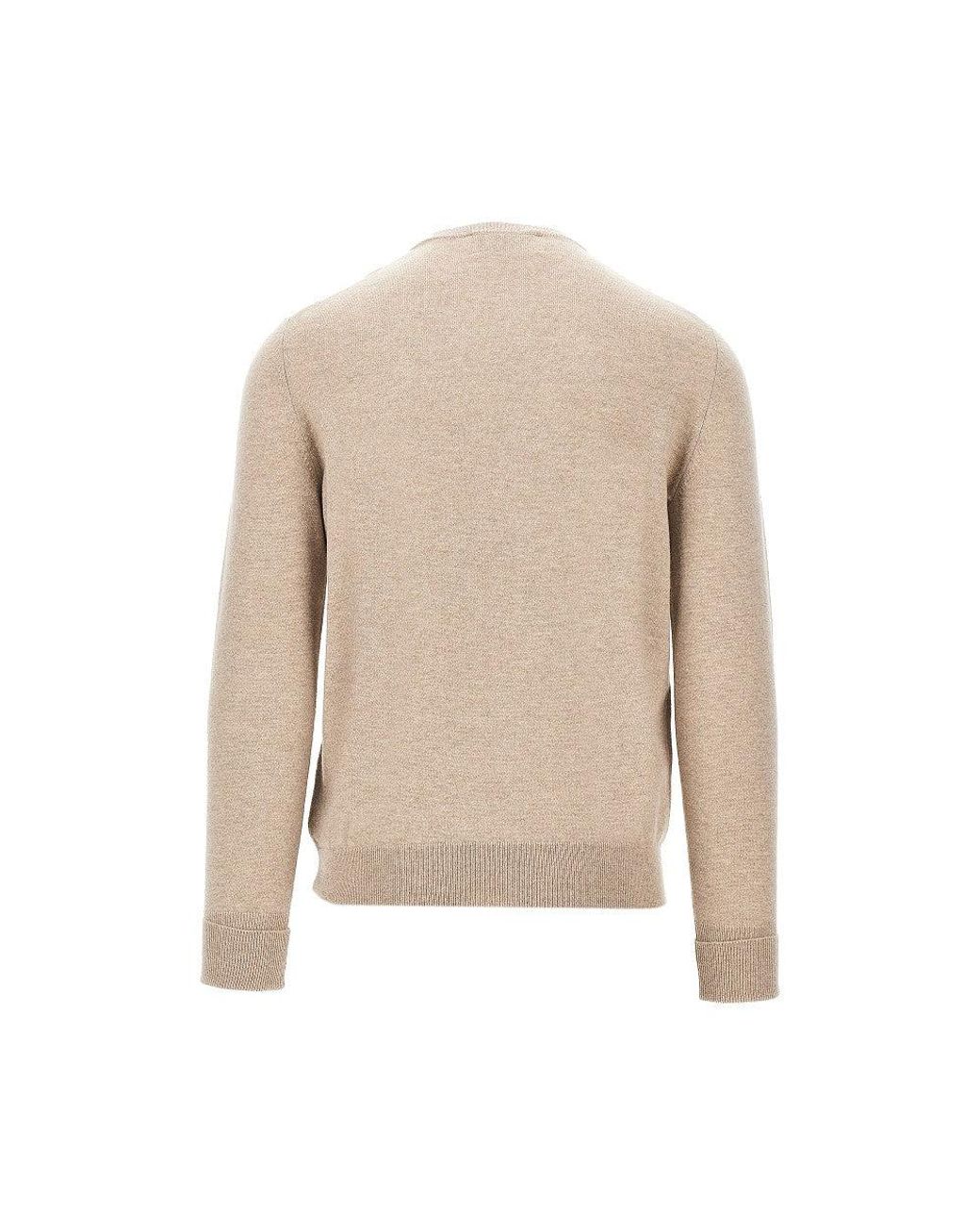 Ballantyne Natural Cashmere Crewneck Sweater for men