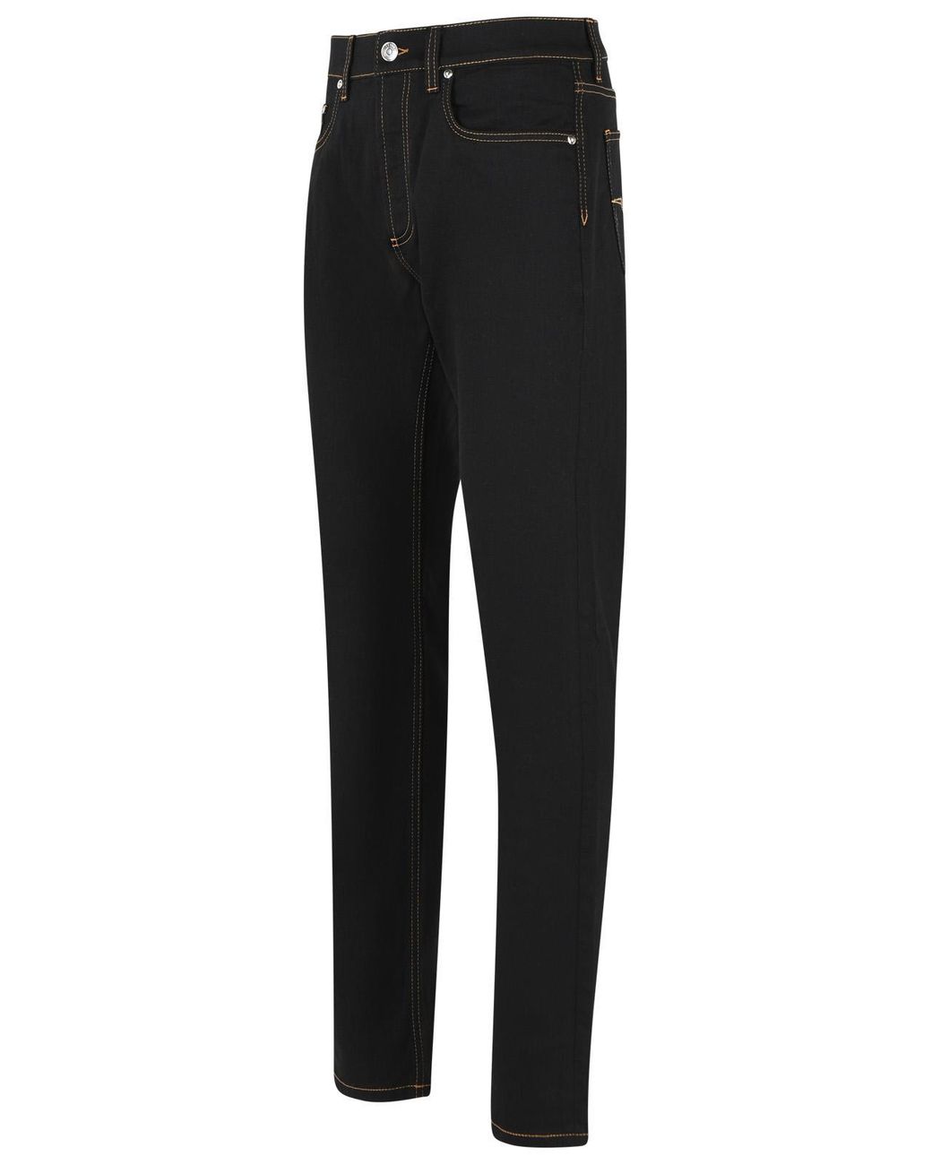 Versace Black Cotton Jeans for men