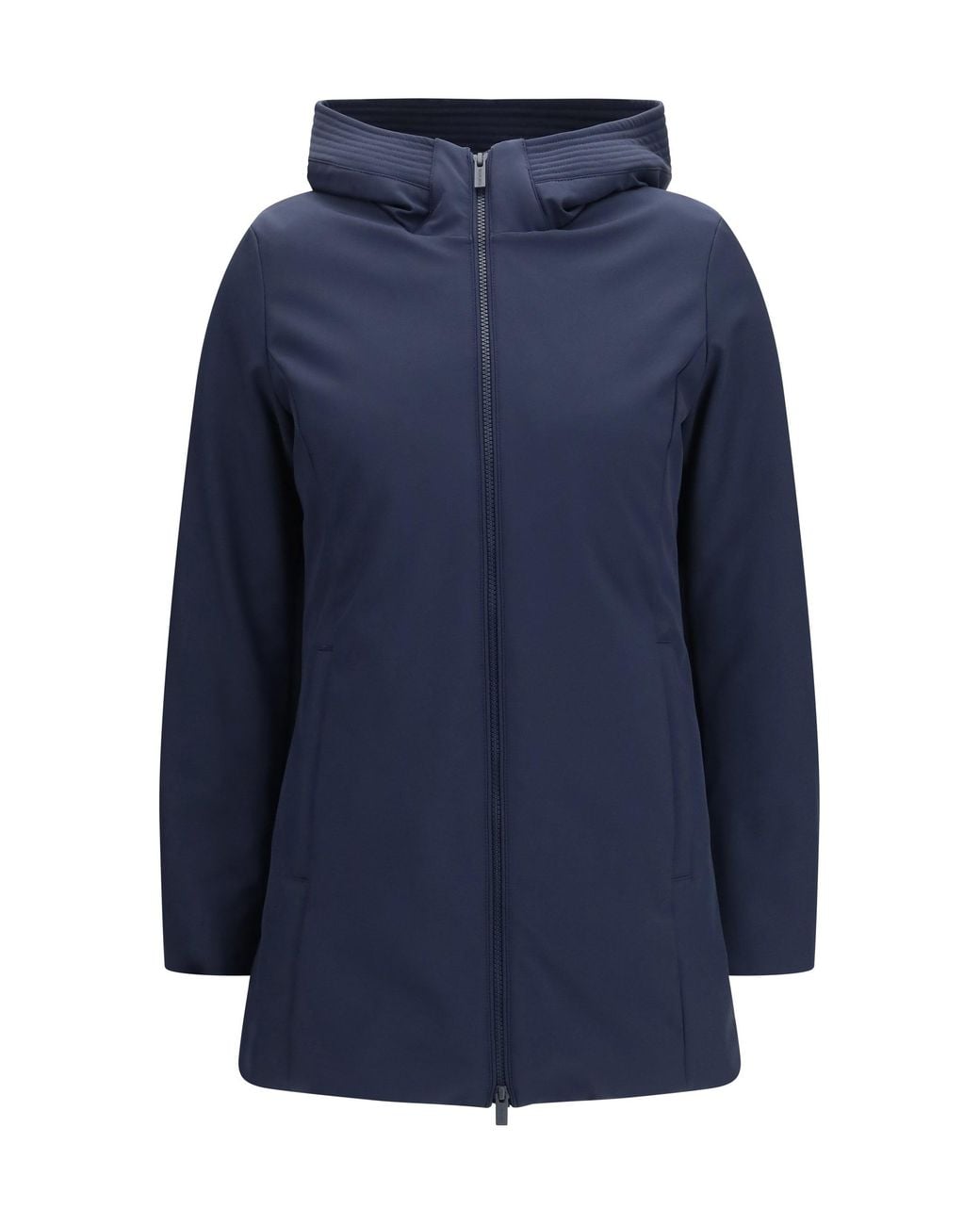 Woolrich Blue Firth Water-Repellent Parka Melton