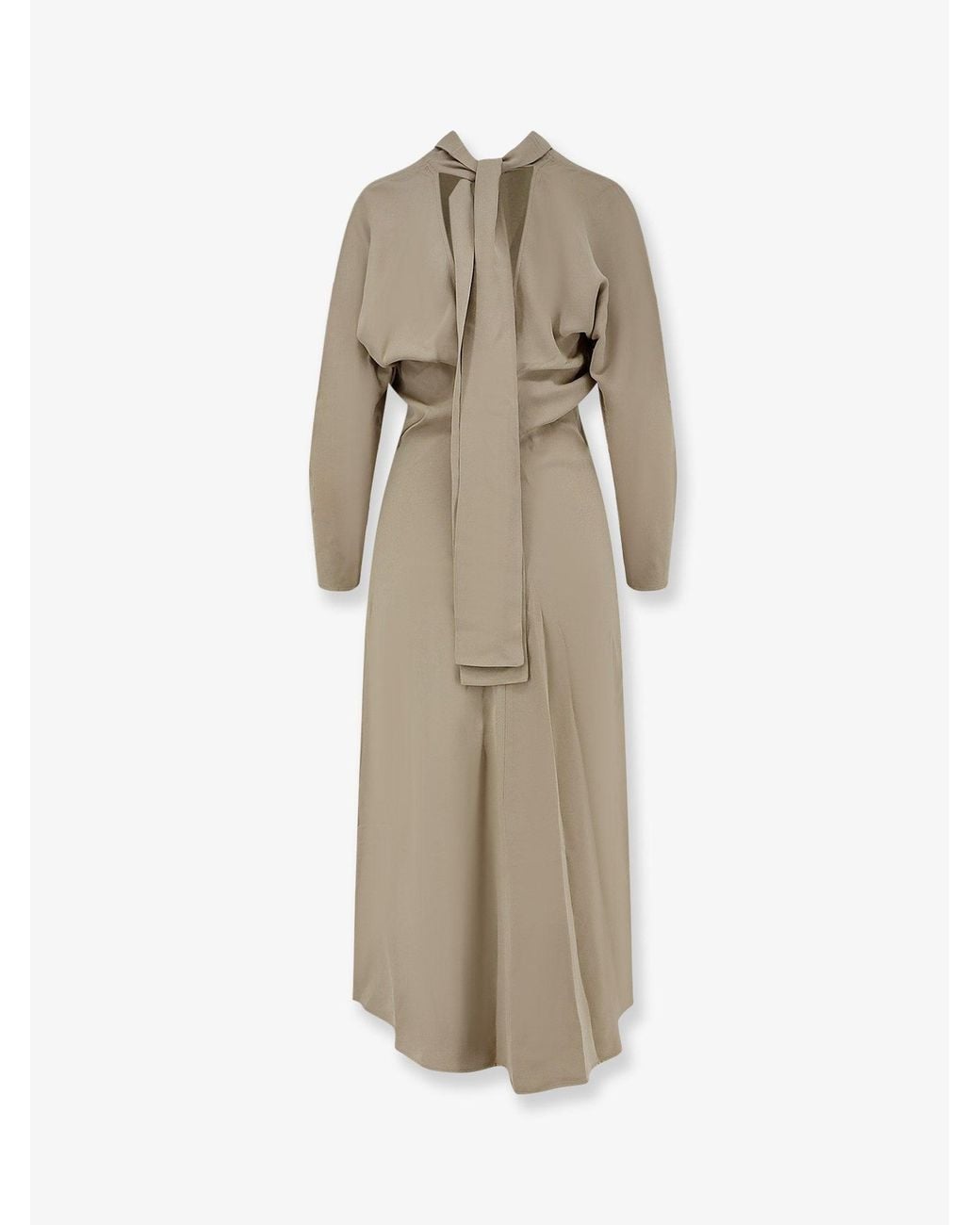Totême Natural Viscose Dress With Scarf