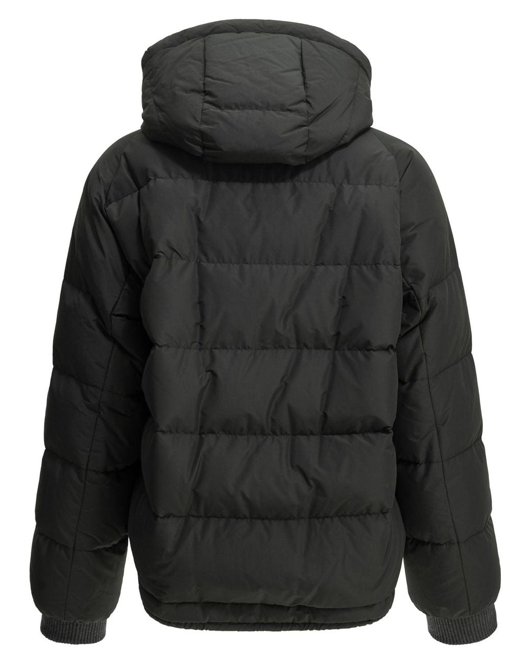 Brunello Cucinelli Black Taffeta Short Down Jacket
