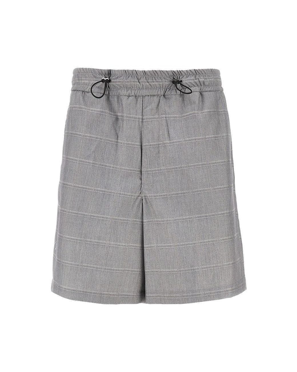 C.9.3 Gray Cotton-Blend Bermuda Shorts for men