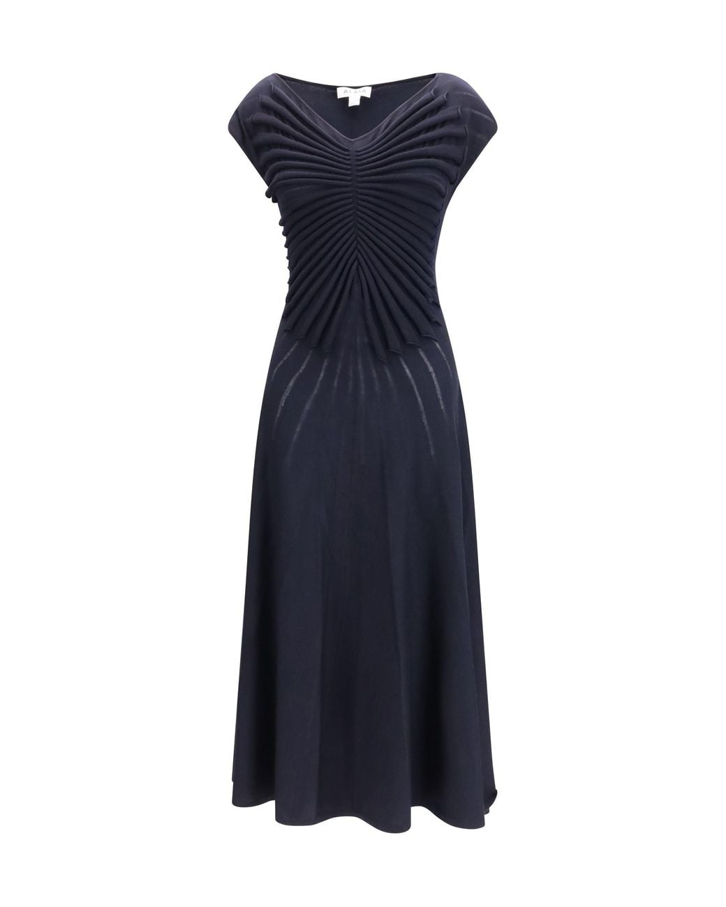 Alaïa Blue Alaã¯A Wool Shaping Dress