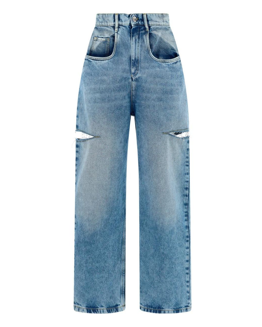 Margiela Blue Cotton Jeans Denim