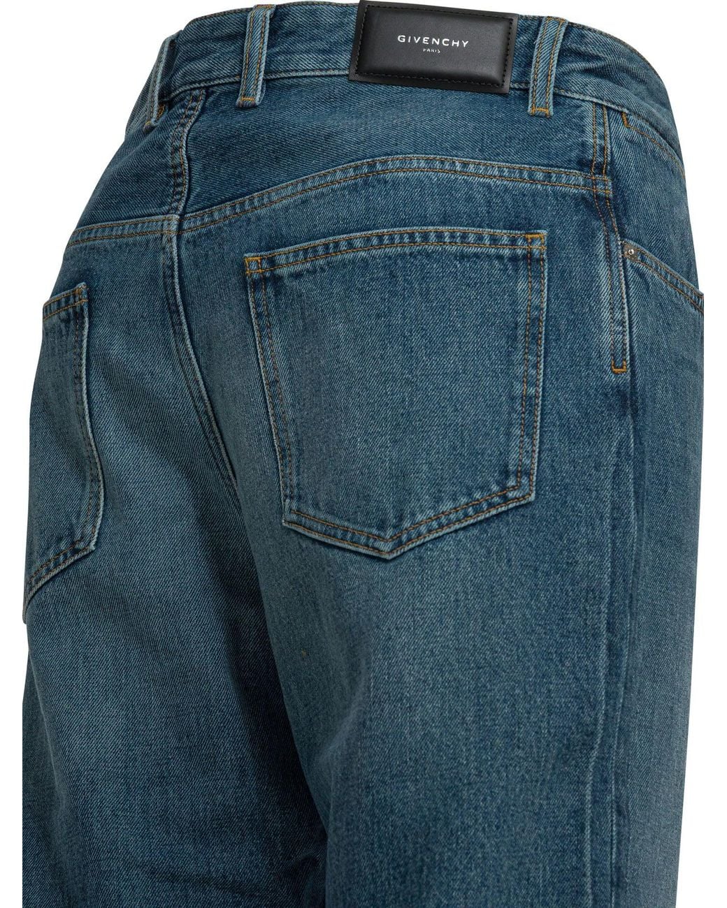 Givenchy Blue "couture Seam Shadow" Jeans for men