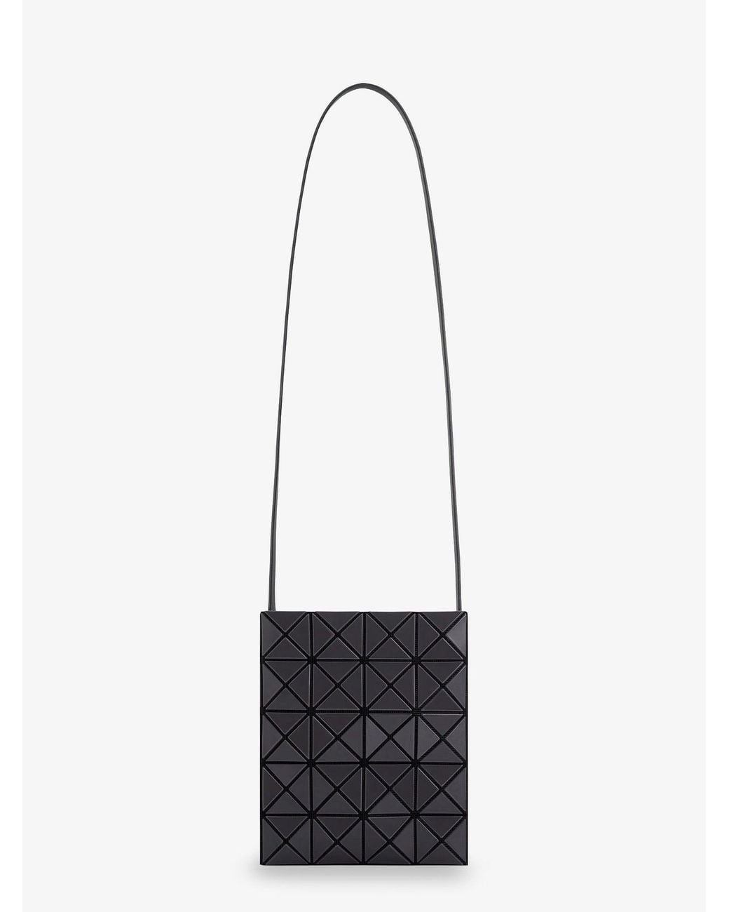 Issey Miyake White Prism Gloss Crossbody Bag With Geometric Pattern