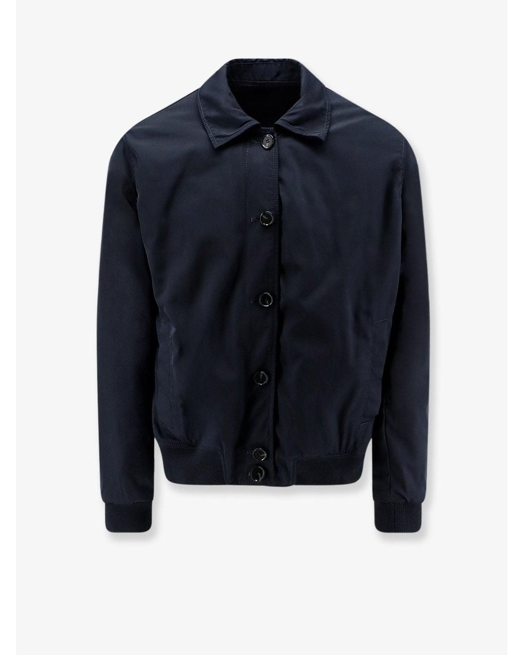 Arma Blue Tomme Reversibile Suede Jacket for men