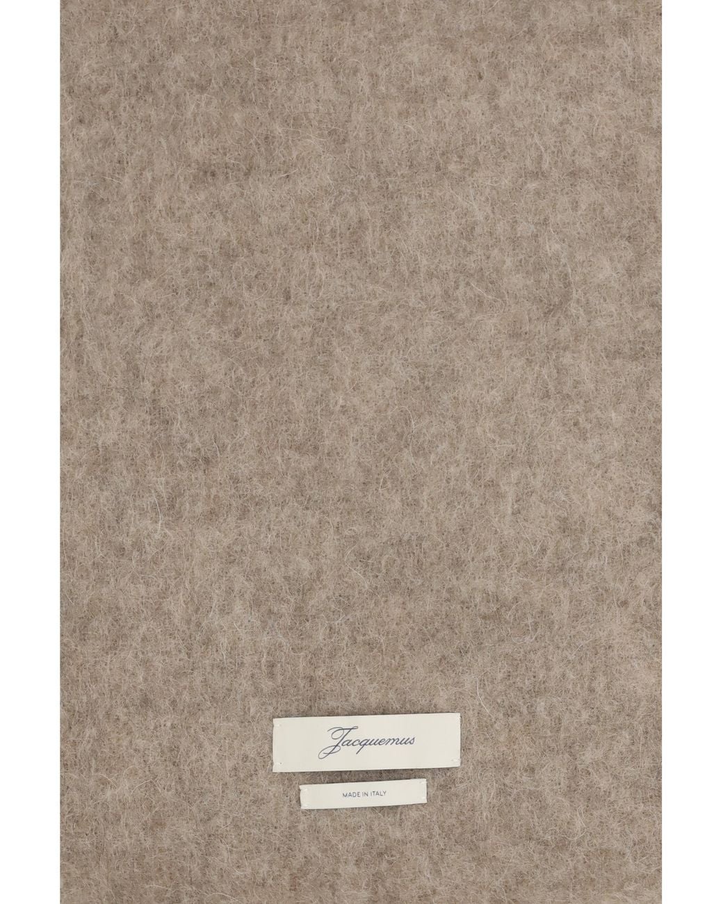 Jacquemus Natural Carro Fringed Scarf for men