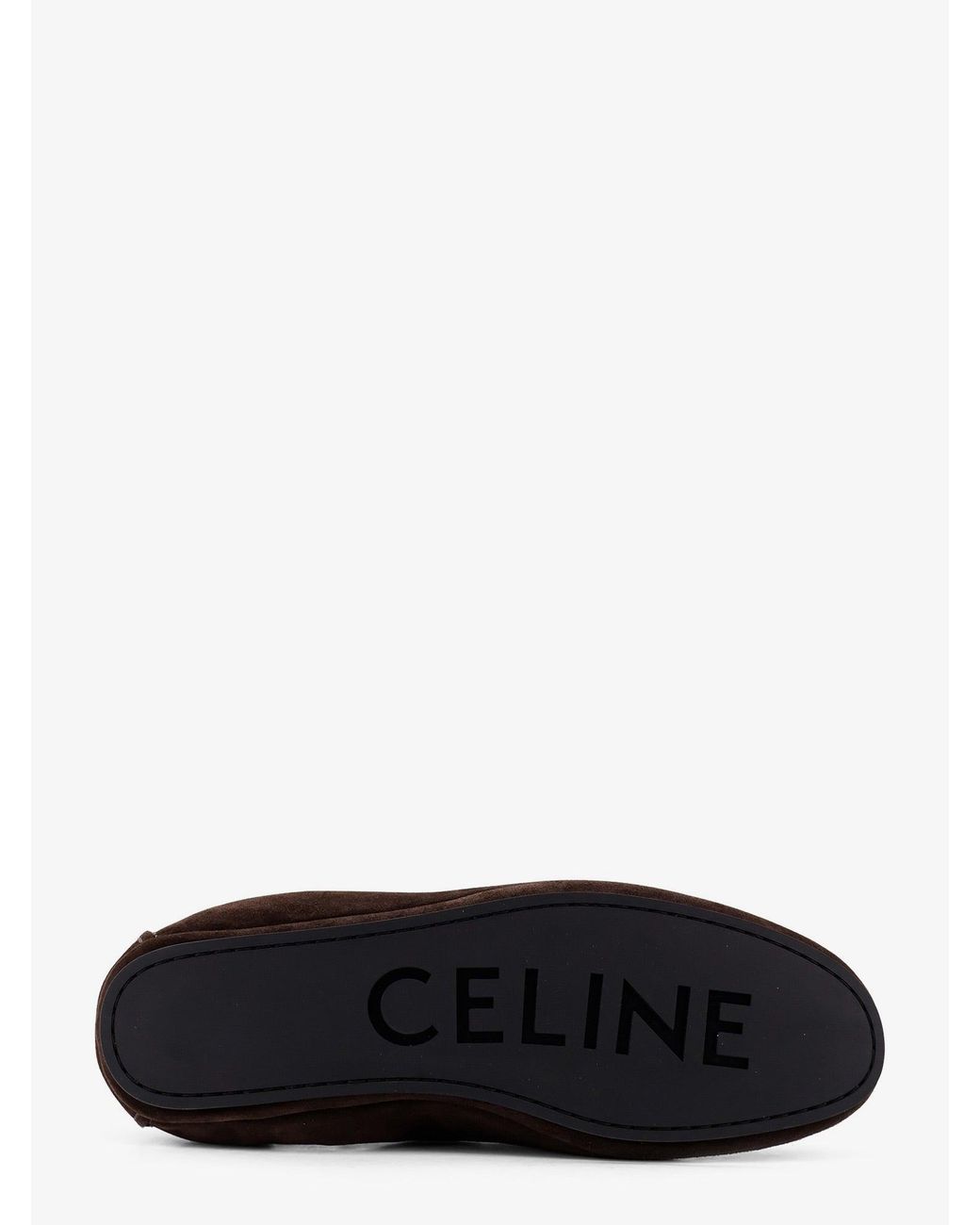 Céline White Ribbed Beanie Hat for men