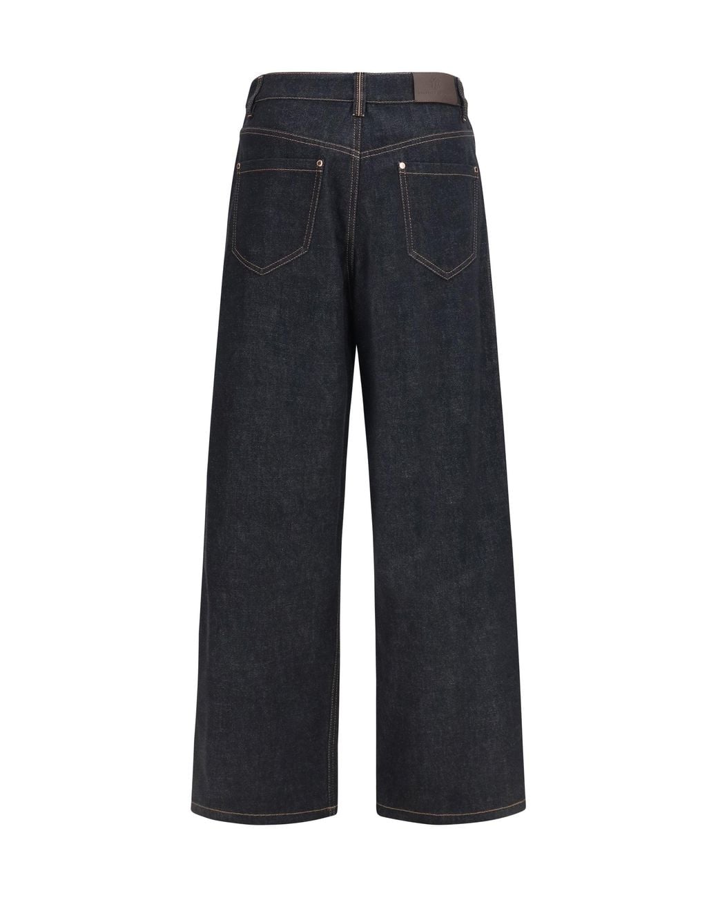 Brunello Cucinelli Blue Straight-Leg Denim Jeans