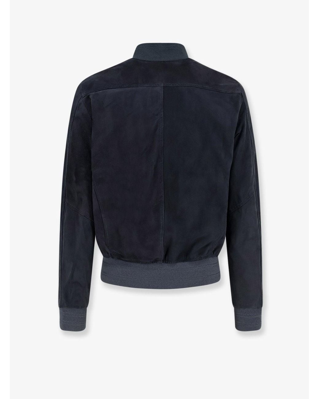 DFOUR® Blue Suede Jacket for men