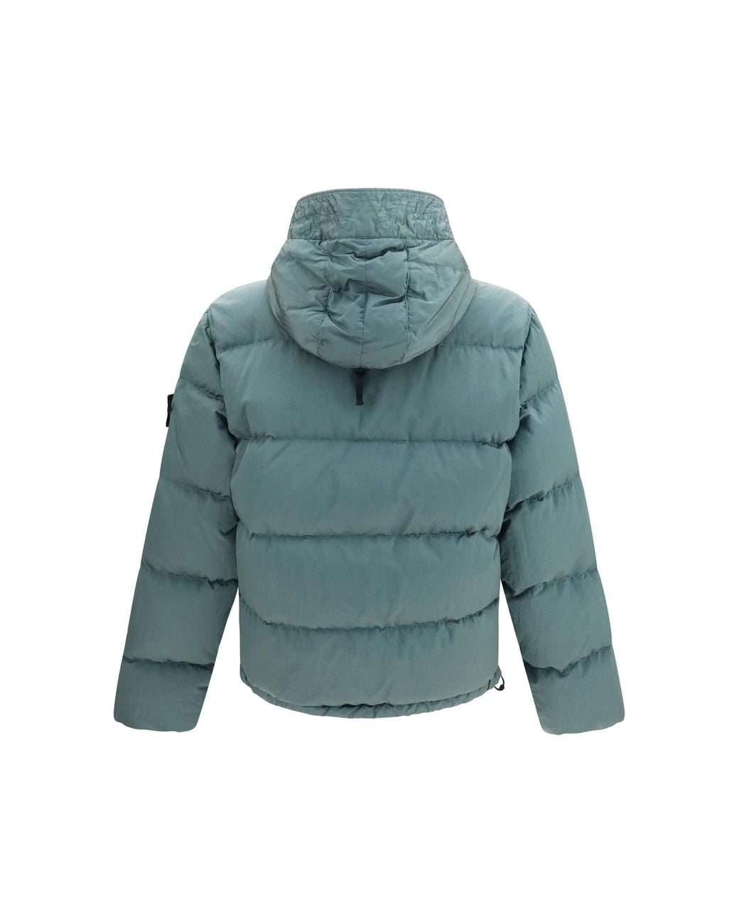 Stone Island Blue Nylon Metal Hooded Puffer Jacket for men