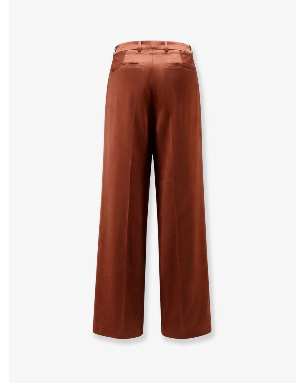 Dries Van Noten Brown Viscose Blend Trousers
