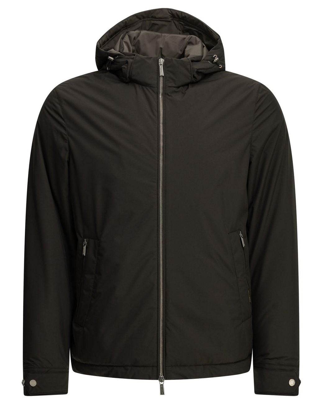 Moorer Black Albini-Stp Short Down Jacket for men