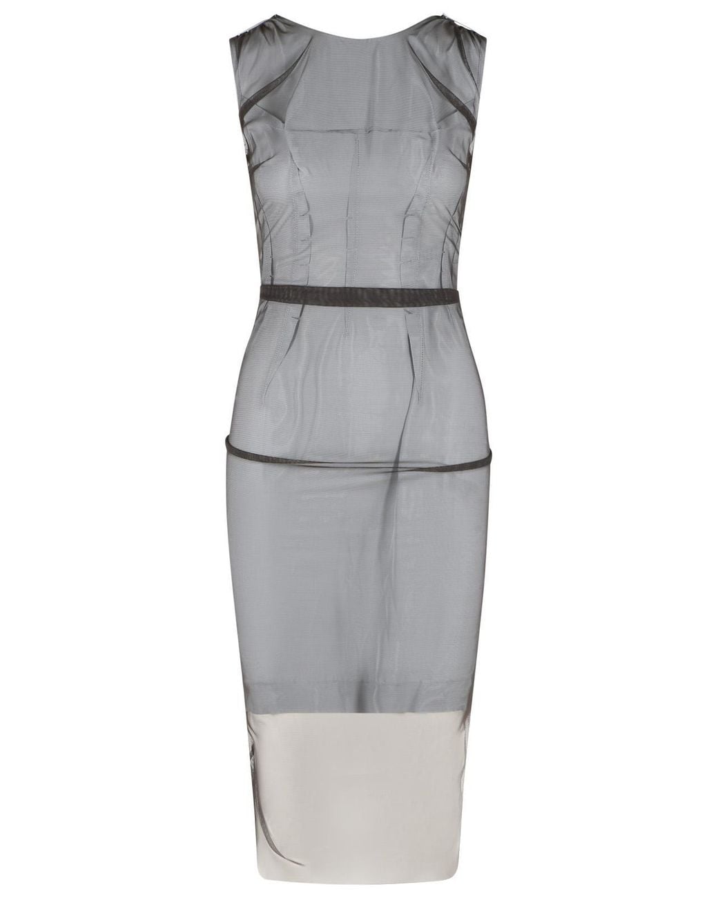 Maison Margiela Gray Polyamide Dress