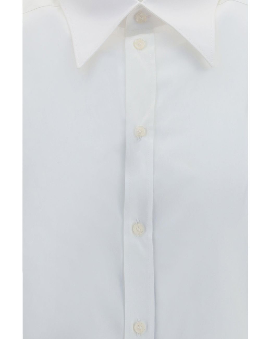 Dolce & Gabbana White Dolce & Gabbana Cotton Poplin Shirt for men