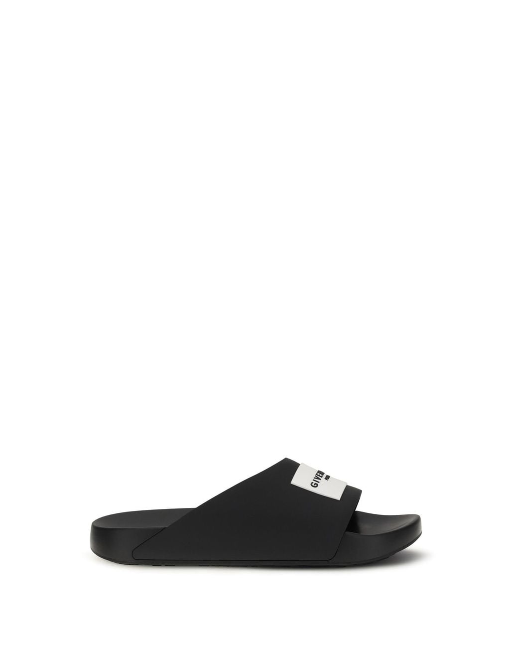 Givenchy White Rubber Slippers Label Slide