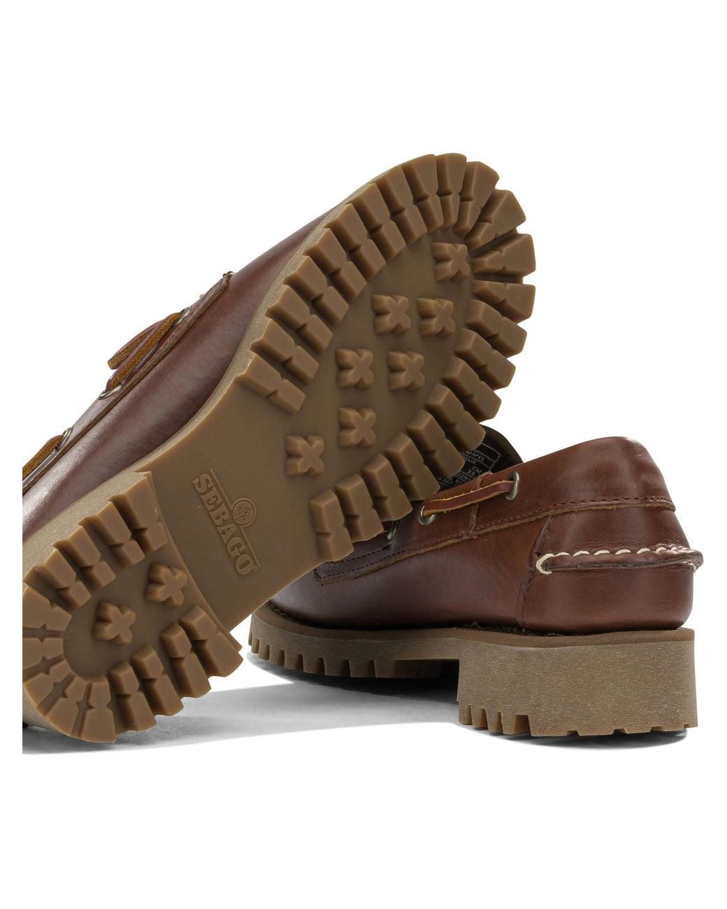 Sebago Brown Ranger Waxy Lace-Up Loafers