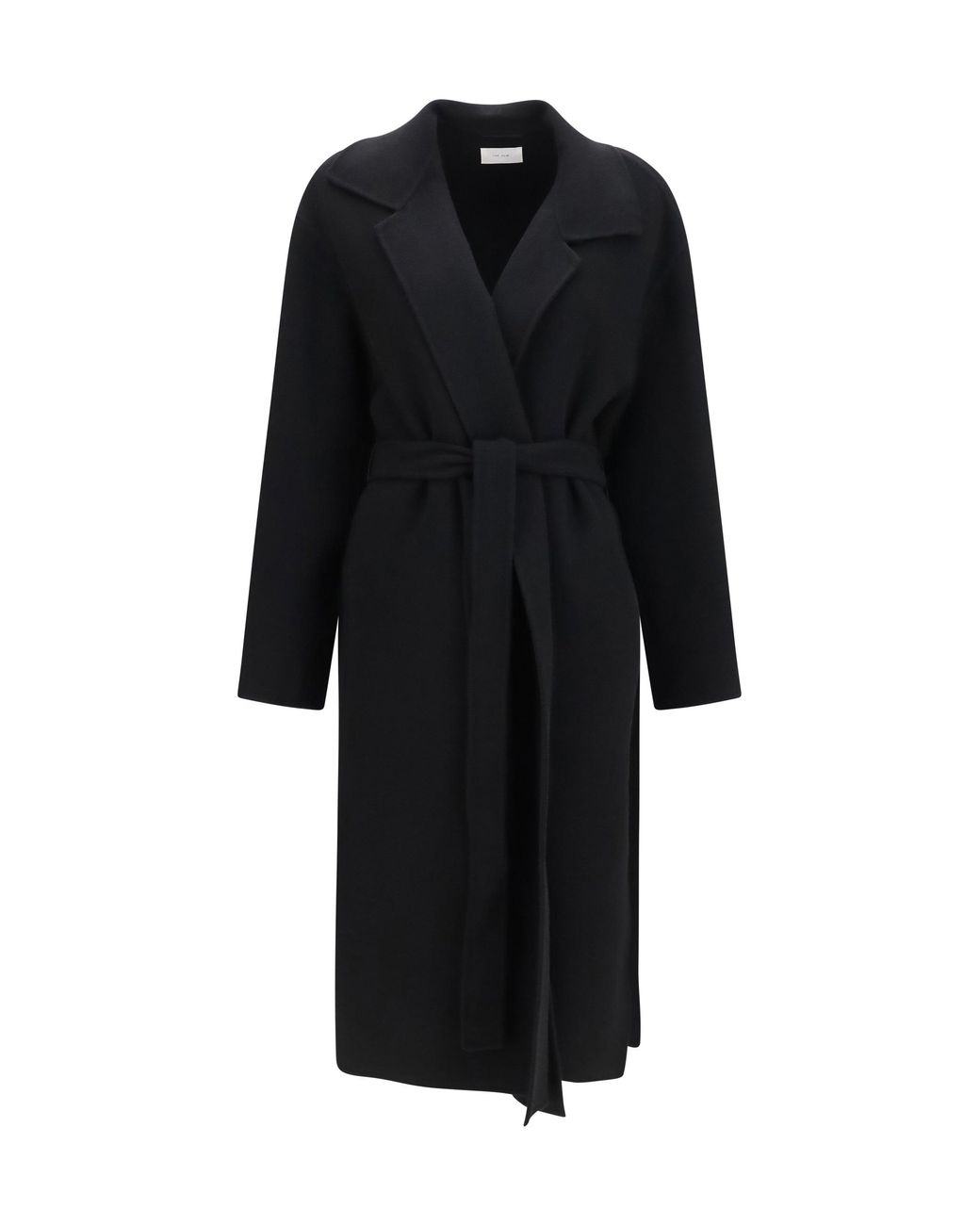 The Row Black Ciara Wool And Cashmere Coat