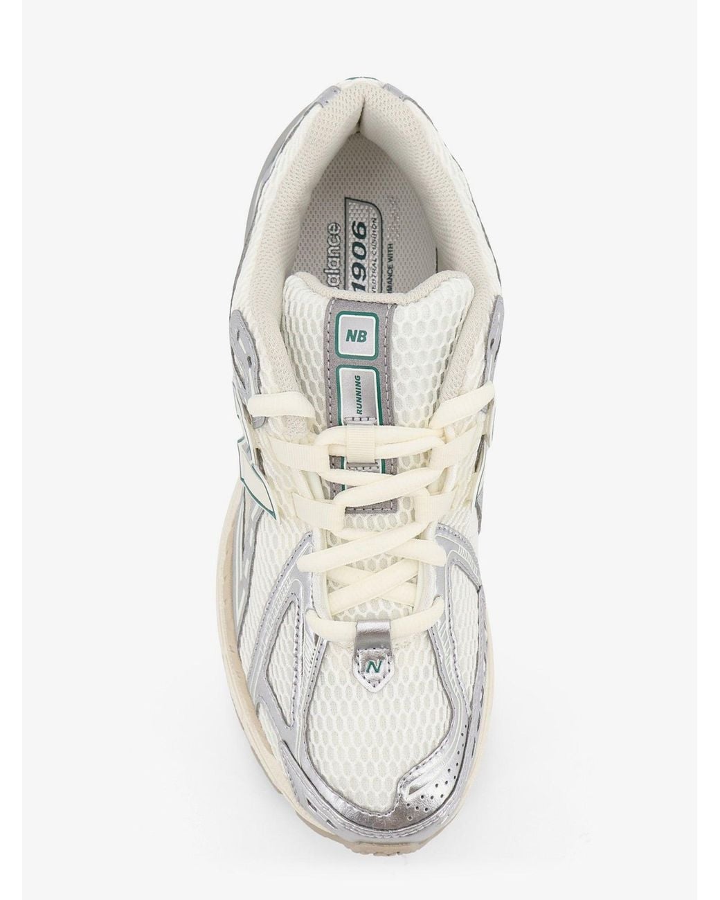 New Balance White 1906 Mesh Sneakers With Side Logo