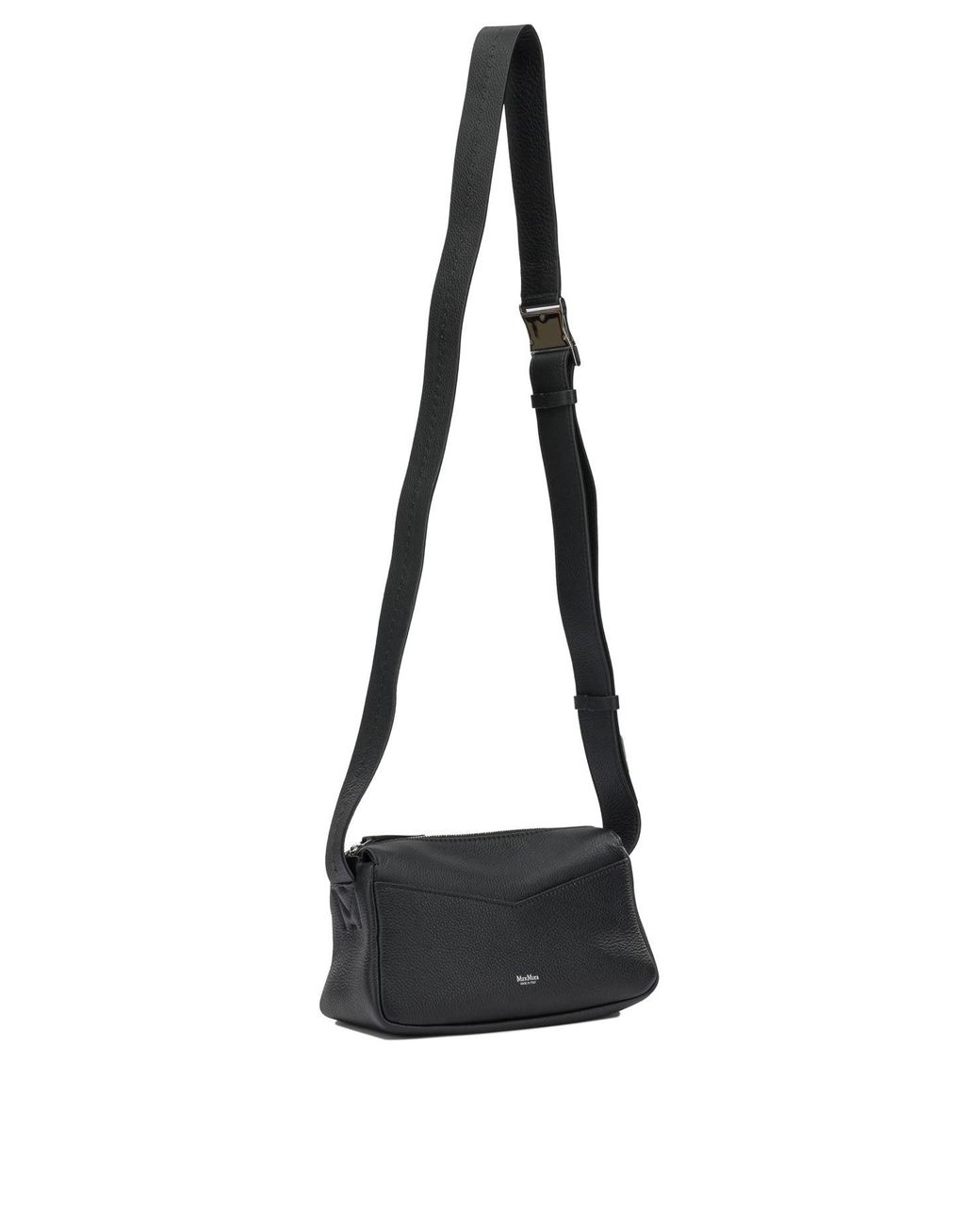 Max Mara Black Small Leather Shoulder Bag