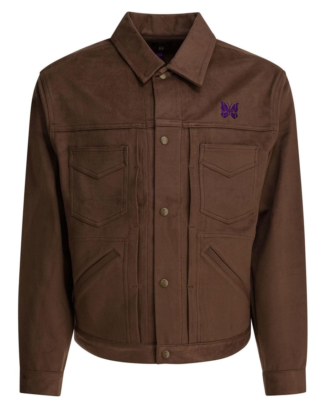 Needles Brown "Penny Jean" Overshirt Jacket for men