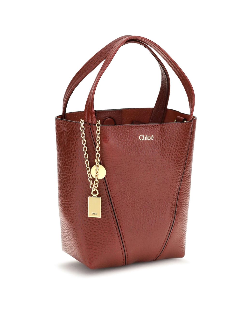 Chloé Red Chloé Spin Shoulder Bag