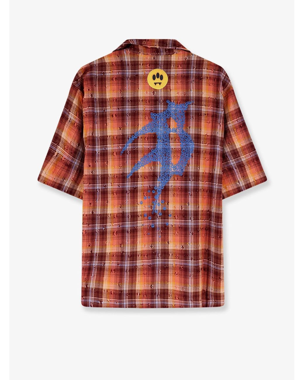 Barrow Red Shirt Bowling-Collar Cotton for men